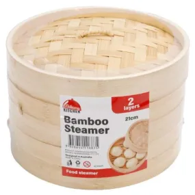 2 Layer Bamboo Steamer - 21cm