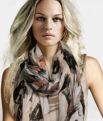 2015 160*70cm High quality Blue and White Porcelain Style Thin Section the Silk Floss Women Scarf Shawl