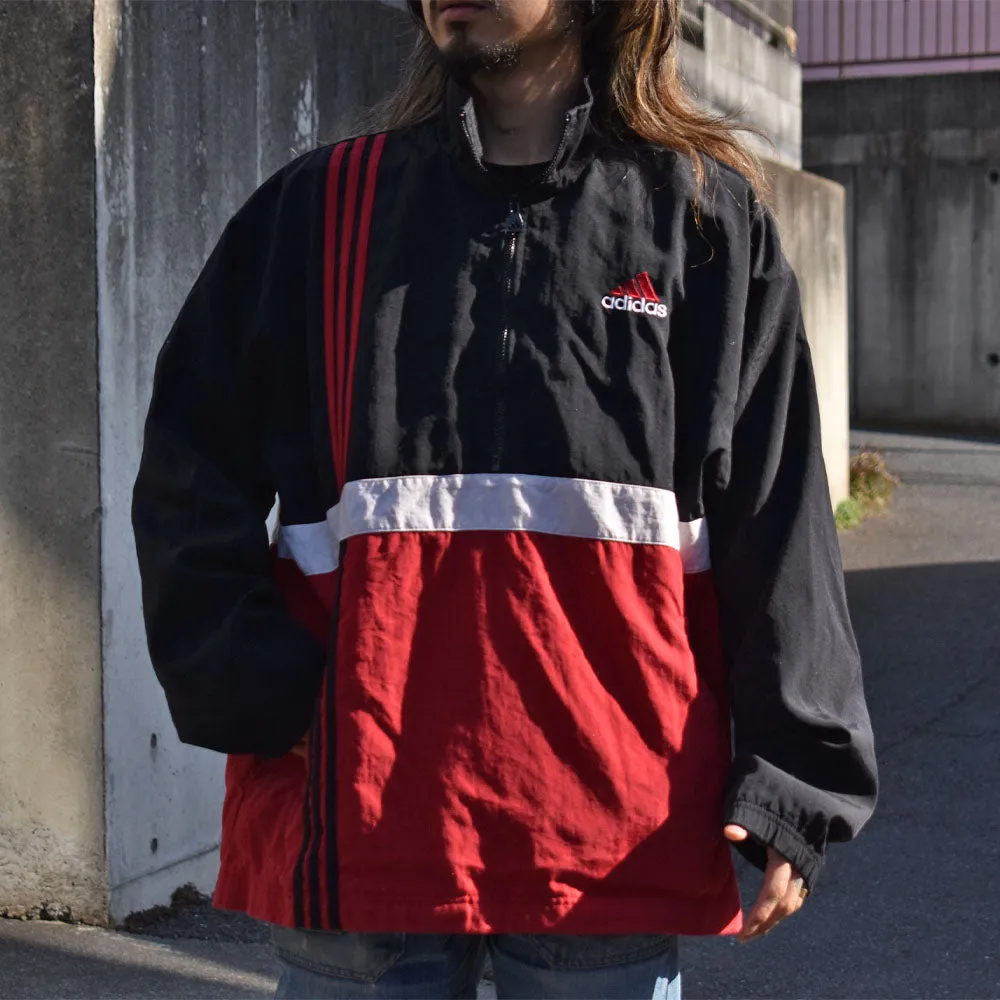90’s adidas 裏地付き ナイロンプルオーバー 240317