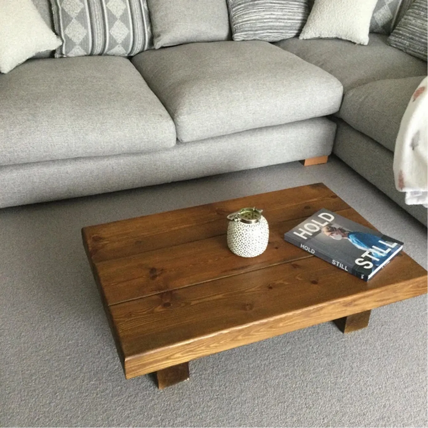 A beautiful coffee table made from Chunky pine