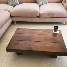 A beautiful coffee table made from Chunky pine