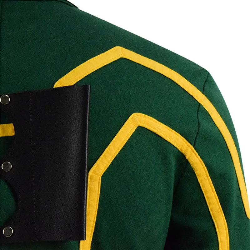 ACcosplay Kick Ass Costume Dave Lizewski Green Jumpsuit Men Cosplay Outfit