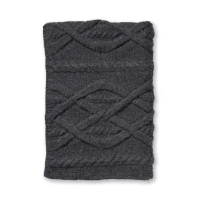 Alicia Adams Alpaca Buckley Throw in Charcoal