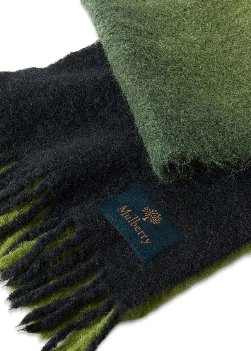 Alpaca Mohair Blend Ombre Scar - Cambridge Green-Eggs