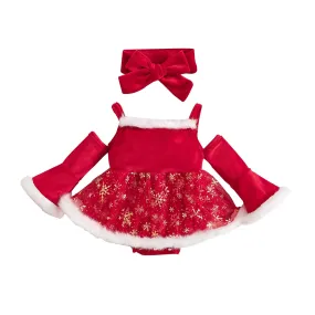 Angelina Christmas Romper Set