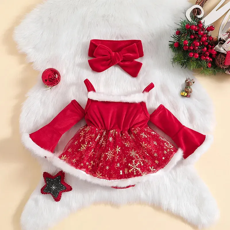Angelina Christmas Romper Set