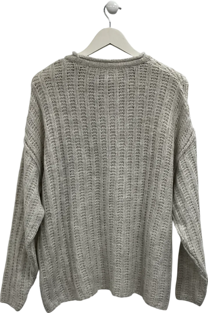 ASOS Beige Oversize Knit Jumper UK S