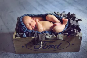 Baby Bowl Newborn Denim Blue Egg