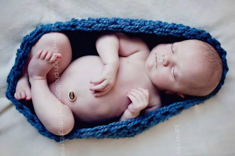 Baby Bowl Newborn Denim Blue Egg