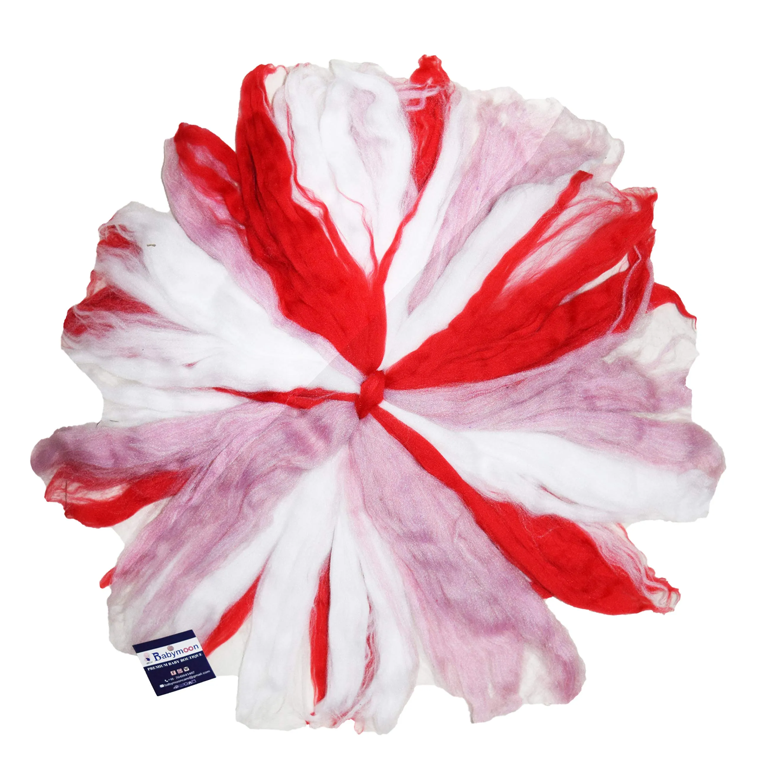 Babymoon Dual Tone Layer Blanket New Born Photography Shoot Props (Red)
