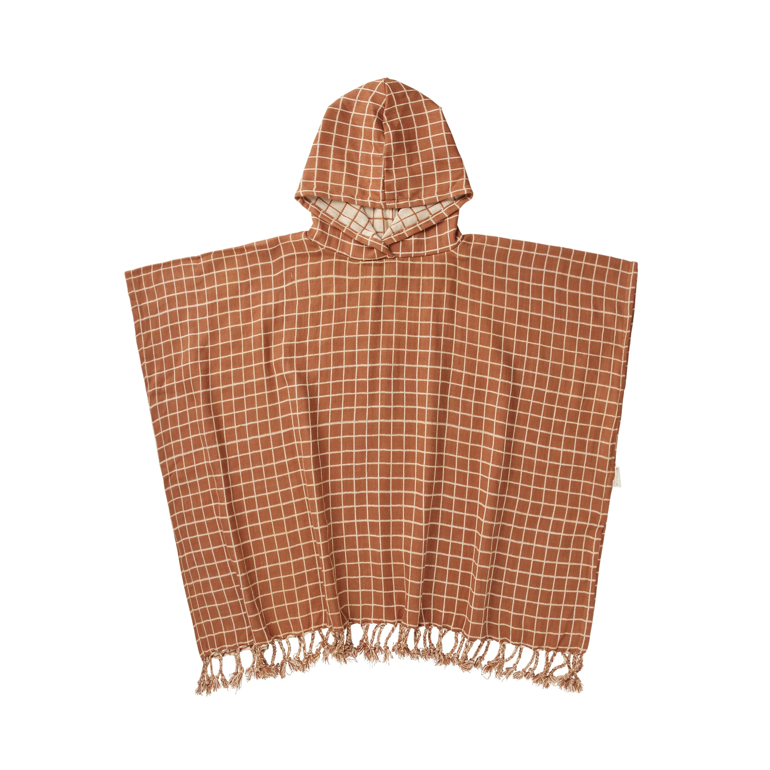 Badeponcho Karo Cinnamon