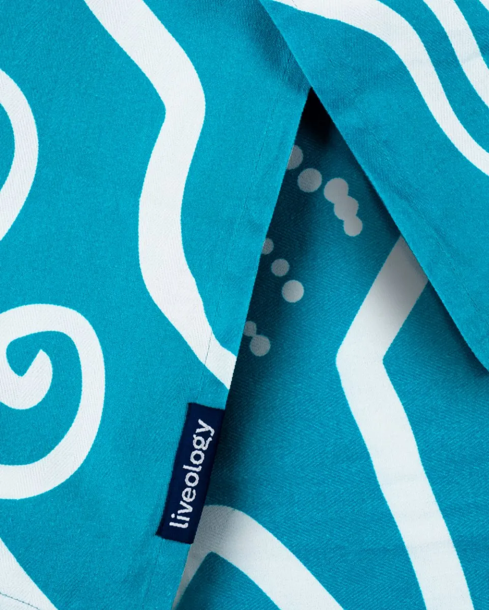 Bamboo & Cotton Blend Printed Bath & Beach Towel | Wild Ocean