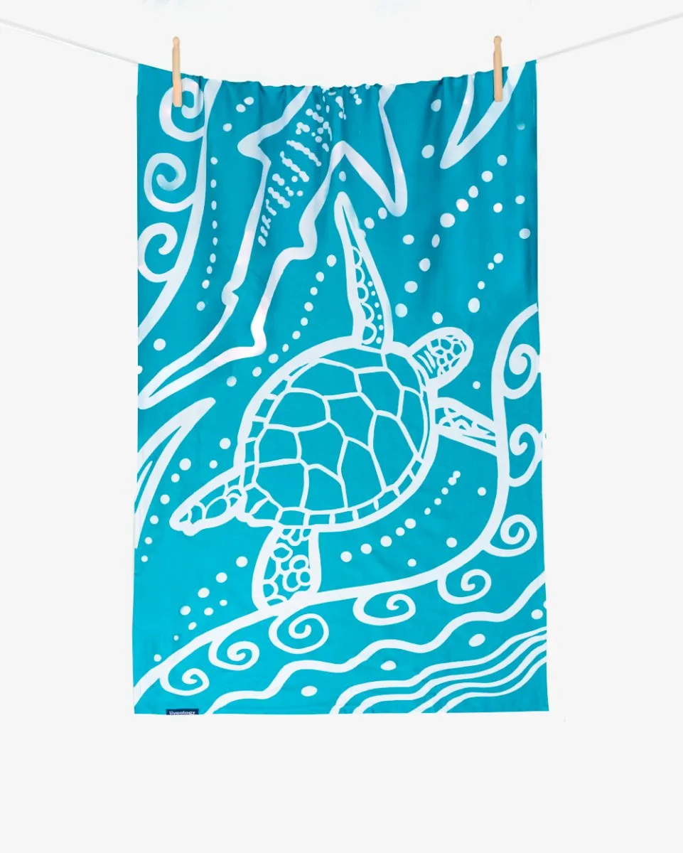 Bamboo & Cotton Blend Printed Bath & Beach Towel | Wild Ocean