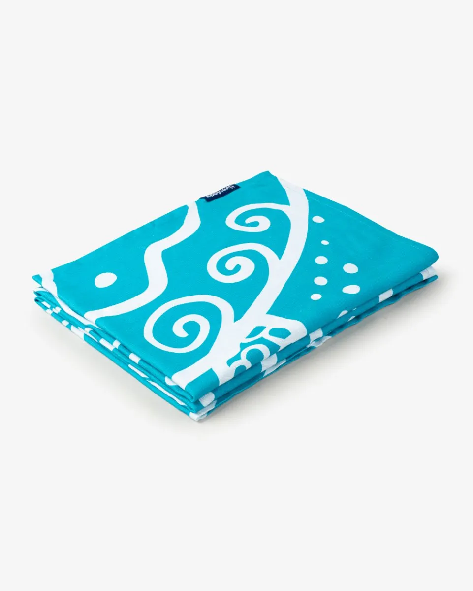 Bamboo & Cotton Blend Printed Bath & Beach Towel | Wild Ocean