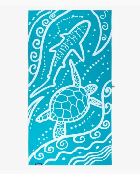 Bamboo & Cotton Blend Printed Bath & Beach Towel | Wild Ocean
