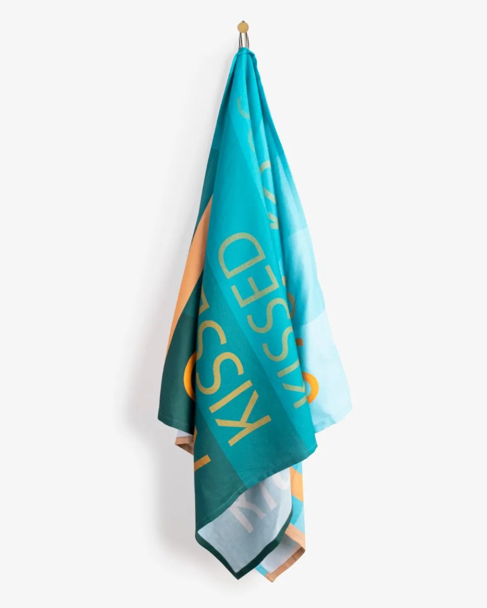 Bamboo & Cotton Blend Printed Bath Towel | Sun Kissed