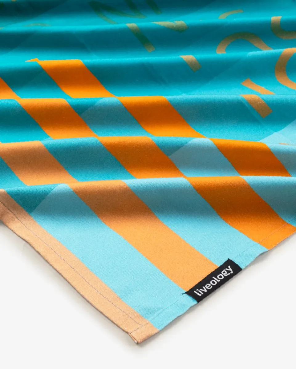 Bamboo & Cotton Blend Printed Bath Towel | Sun Kissed