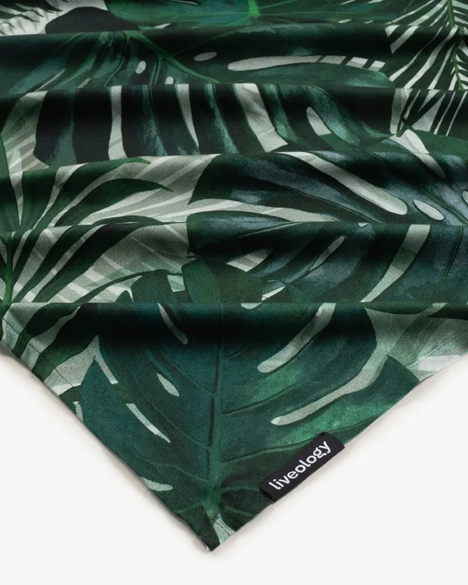 Bamboo & Cotton Blend Printed Beach Towel | Tropical Lust
