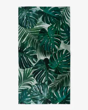 Bamboo & Cotton Blend Printed Beach Towel | Tropical Lust