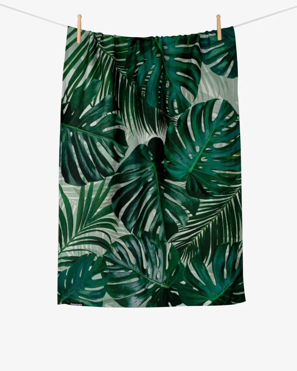 Bamboo & Cotton Blend Printed Beach Towel | Tropical Lust