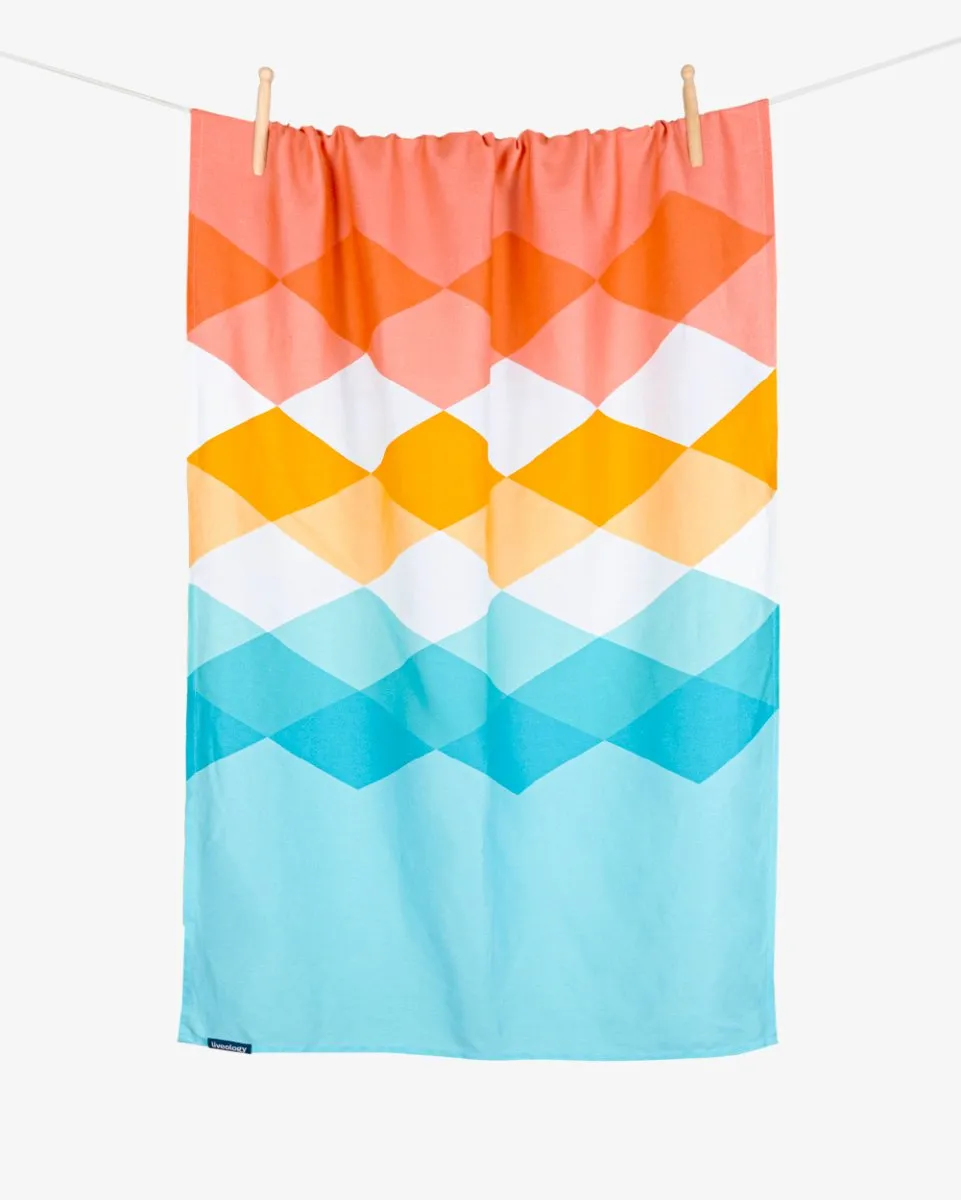 Bamboo & Cotton Blend Printed Beach Towels | Summer Days