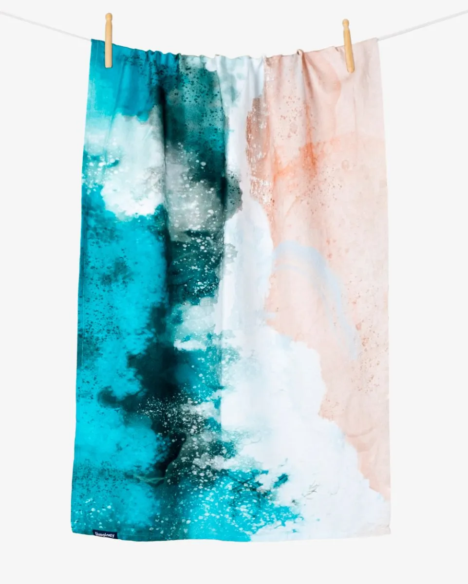 Bamboo & Cotton Blend Printed Everyday Bath Towel | Beach Days
