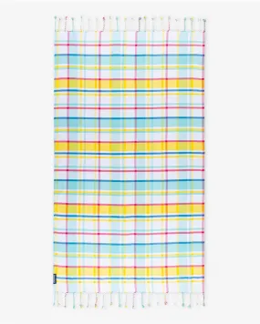 Bamboo & Cotton Blend Woven Bath Towel | Felicity Aqua