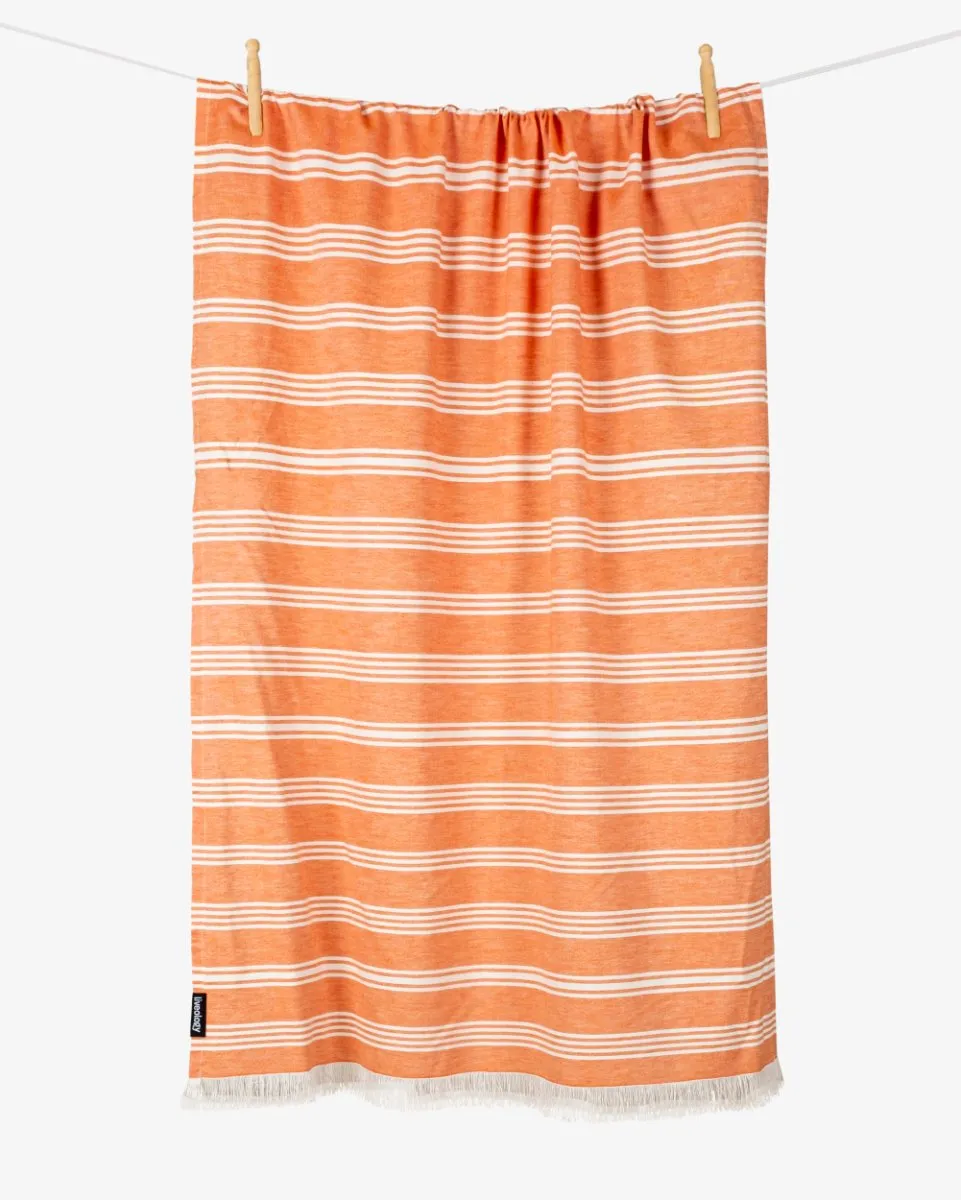 Bamboo & Cotton Blend Woven Bath Towel | Santa Fe Rust
