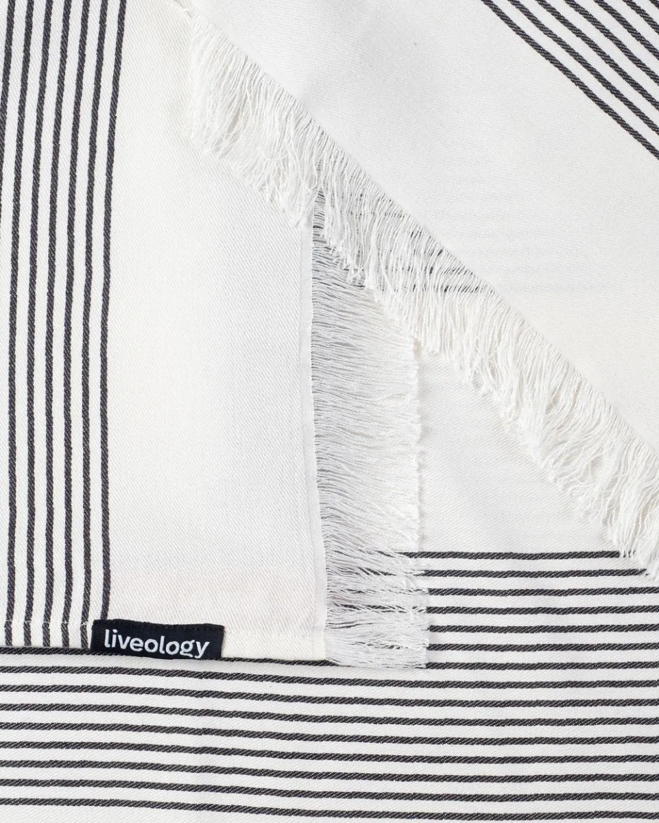 Bamboo & Cotton Blend Woven Beach Towel | Sandbar