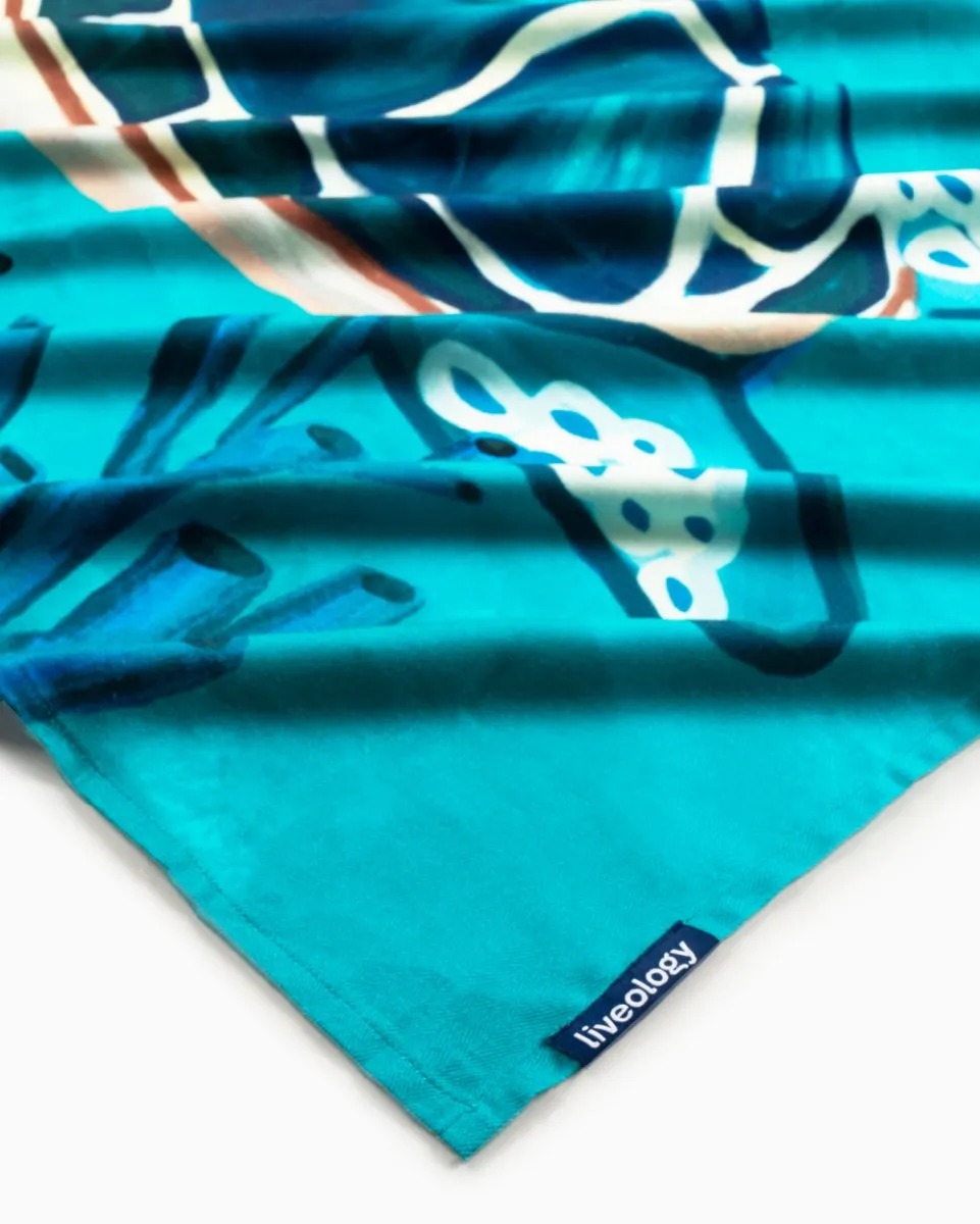 Bamboo & Cotton Printed Beach & Bath Towel | Turtled