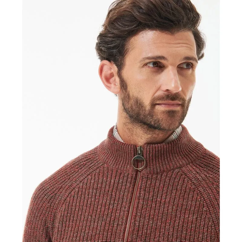 Barbour Horseford Lambswool Half Zip Mens Jumper - Cinnamon