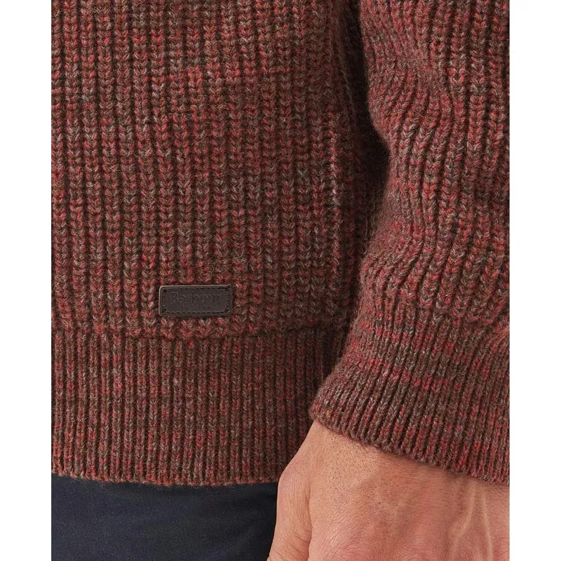 Barbour Horseford Lambswool Half Zip Mens Jumper - Cinnamon