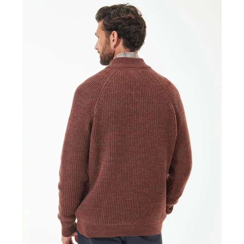 Barbour Horseford Lambswool Half Zip Mens Jumper - Cinnamon