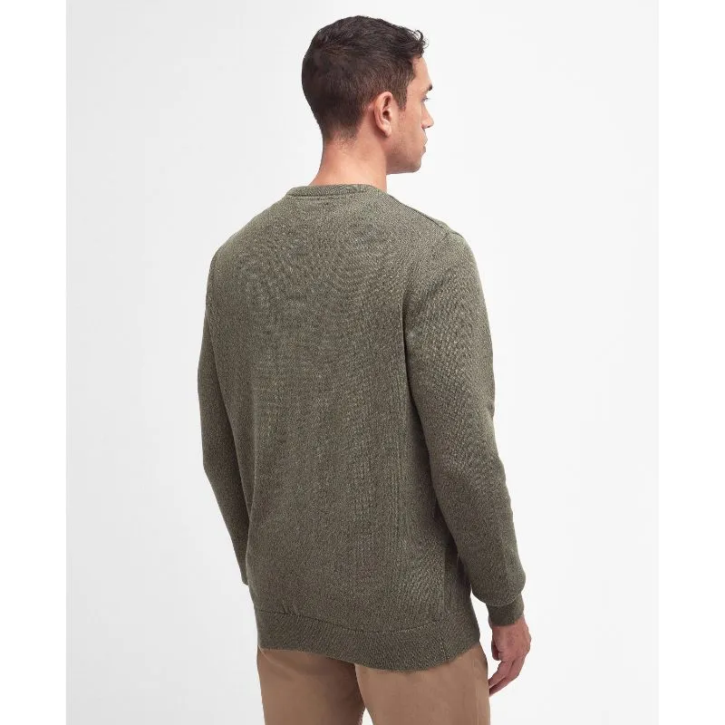 Barbour Whitfield Crew Neck Mens Jumper - Olive