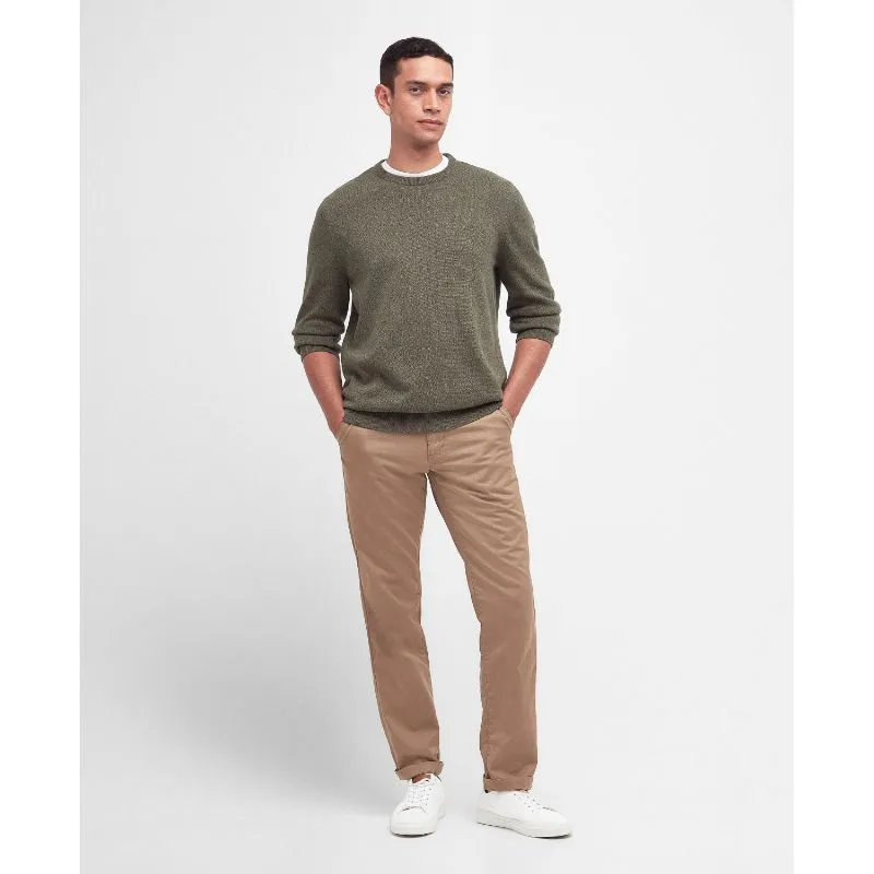 Barbour Whitfield Crew Neck Mens Jumper - Olive