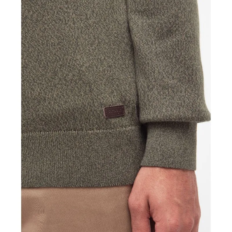 Barbour Whitfield Crew Neck Mens Jumper - Olive