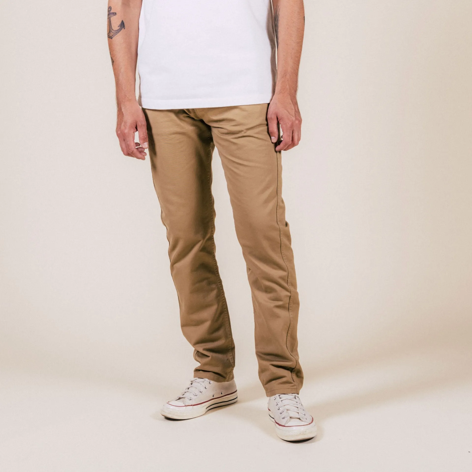 BC-04 RELAXED CHINO 8.5 oz. bronze brown sateen twill [CORE]
