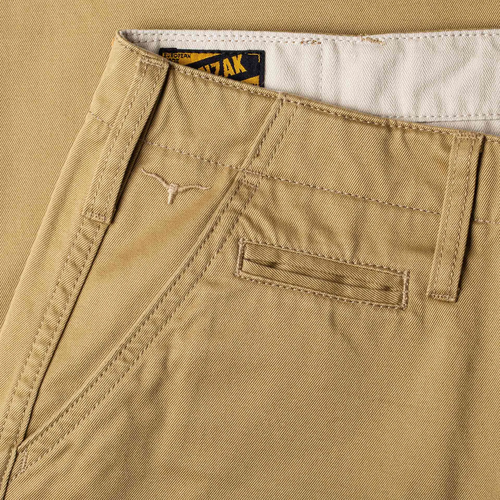 BC-04 RELAXED CHINO 8.5 oz. bronze brown sateen twill [CORE]