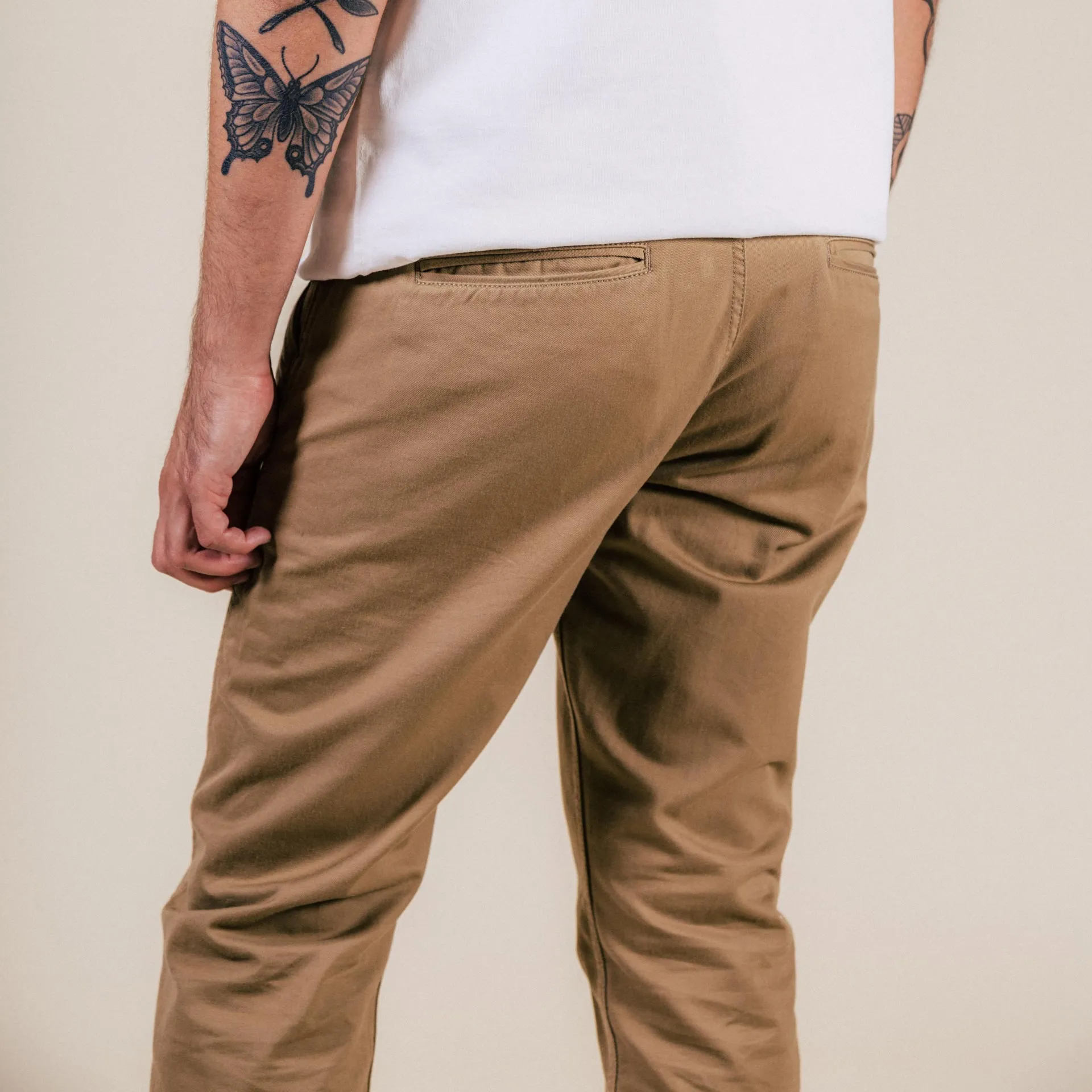 BC-04 RELAXED CHINO 8.5 oz. bronze brown sateen twill [CORE]