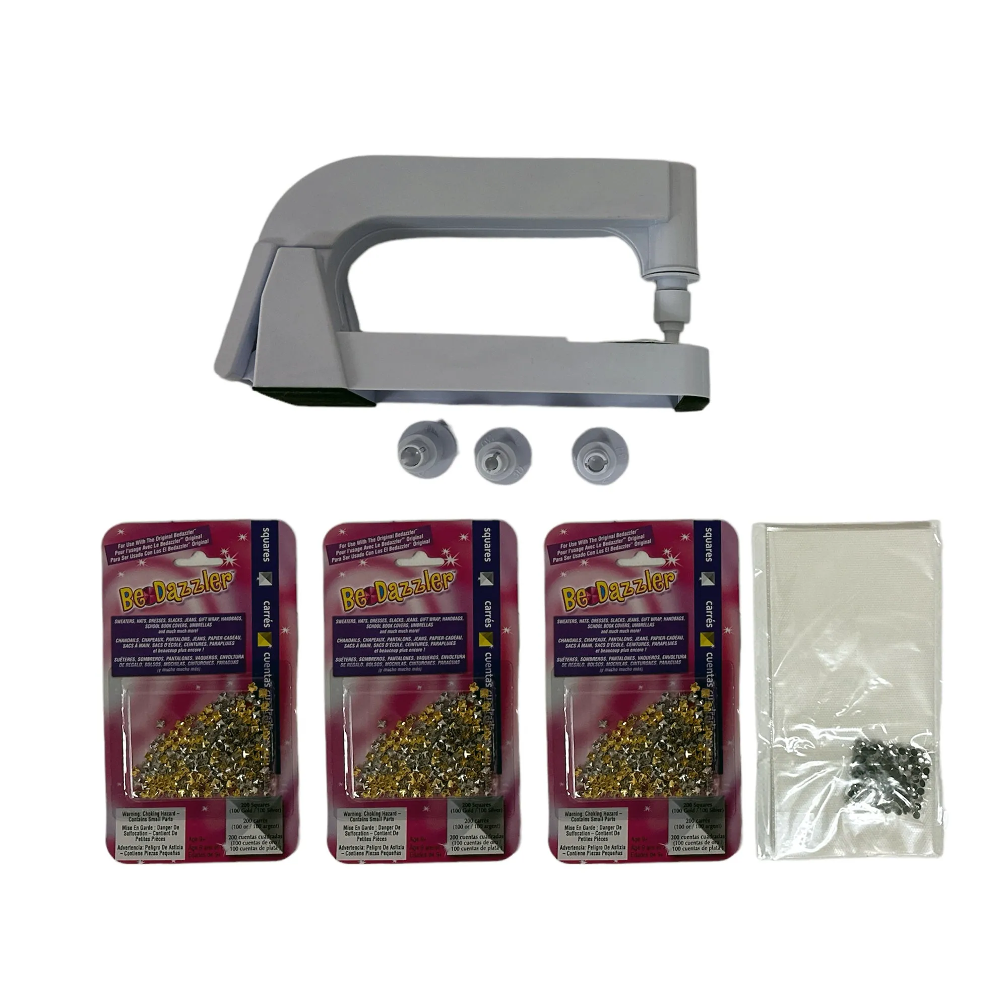 Bedazzler DELUXE - Gold & Silver Square Kit  600 Square Studs