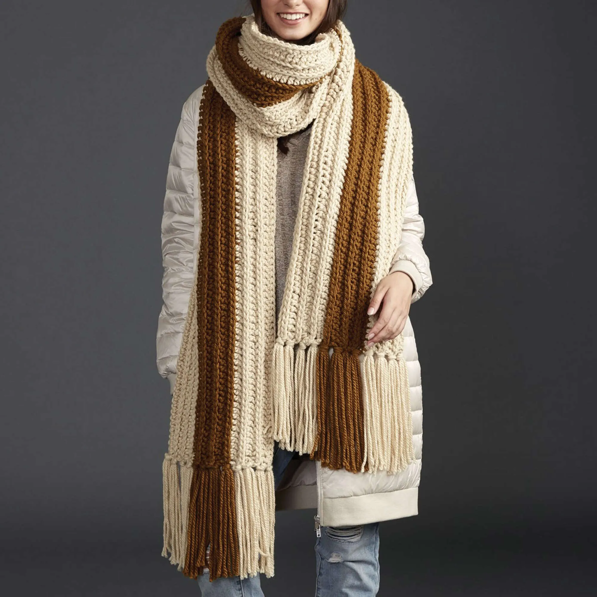 Bernat Highline Crochet Super Scarf