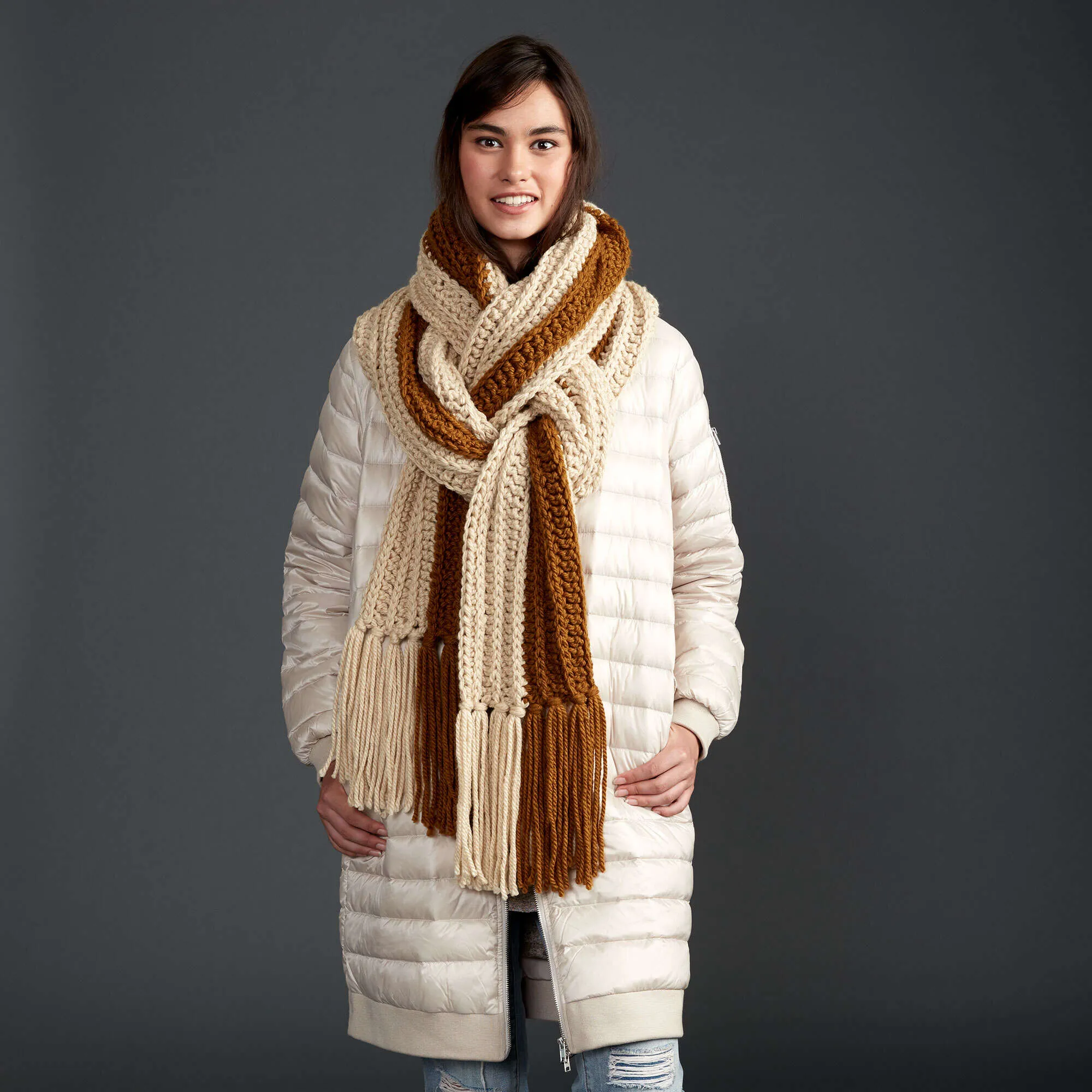 Bernat Highline Crochet Super Scarf