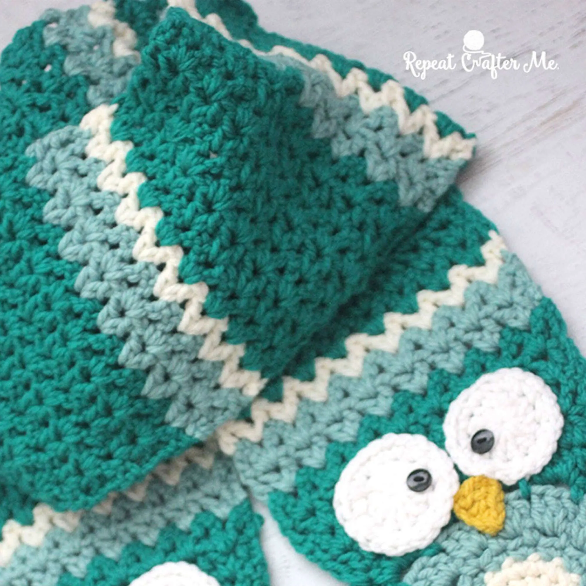 Bernat Owl Crochet Super Scarf