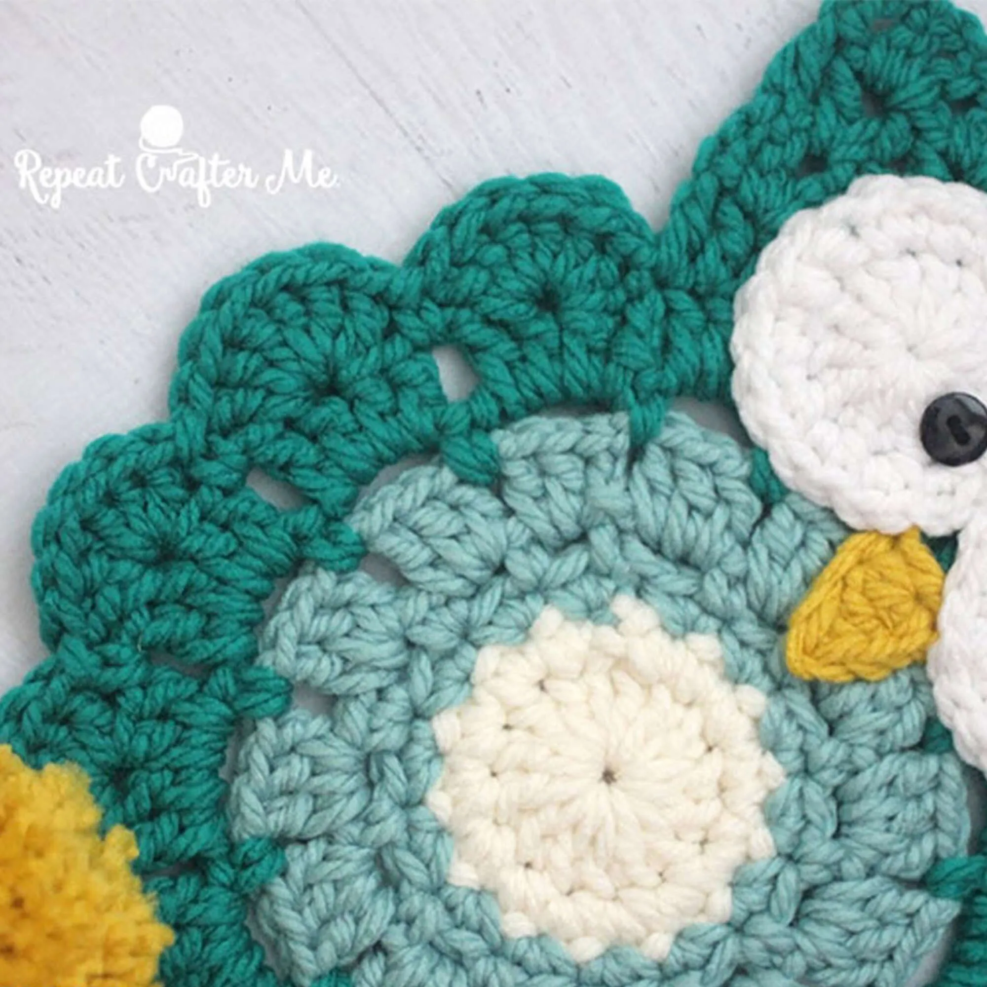 Bernat Owl Crochet Super Scarf