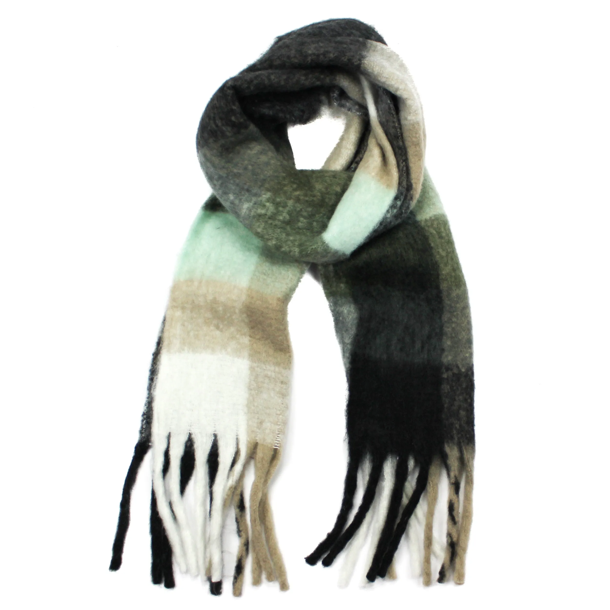 Bethany Chunky Multi Grey Scarf