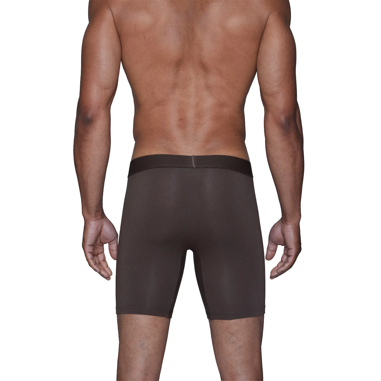 Biker Brief (No Fly) in Walnut by Wood Underwear