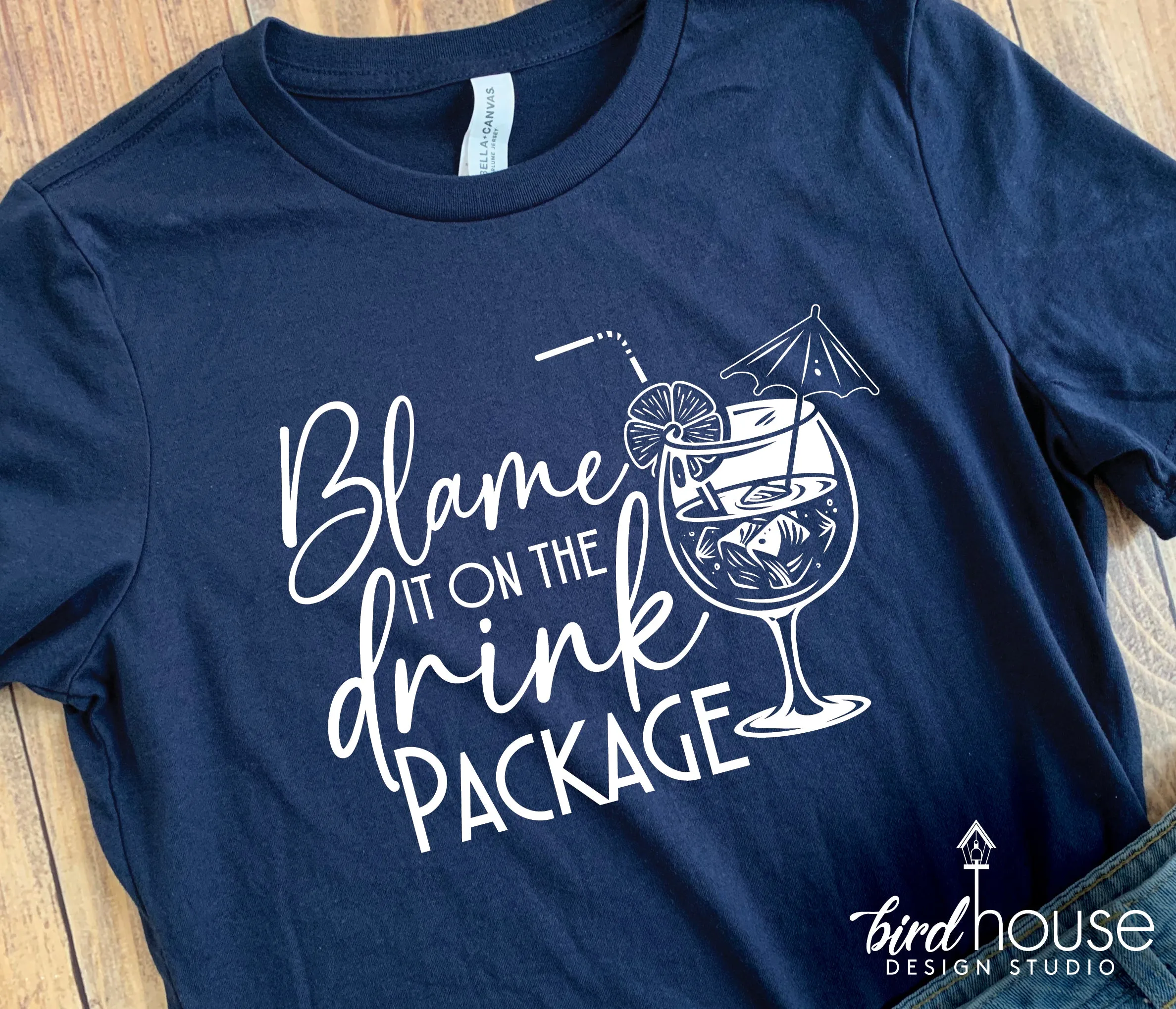 Blame it on the Drink Package Cruise Shirt, Funny Graphic Tee