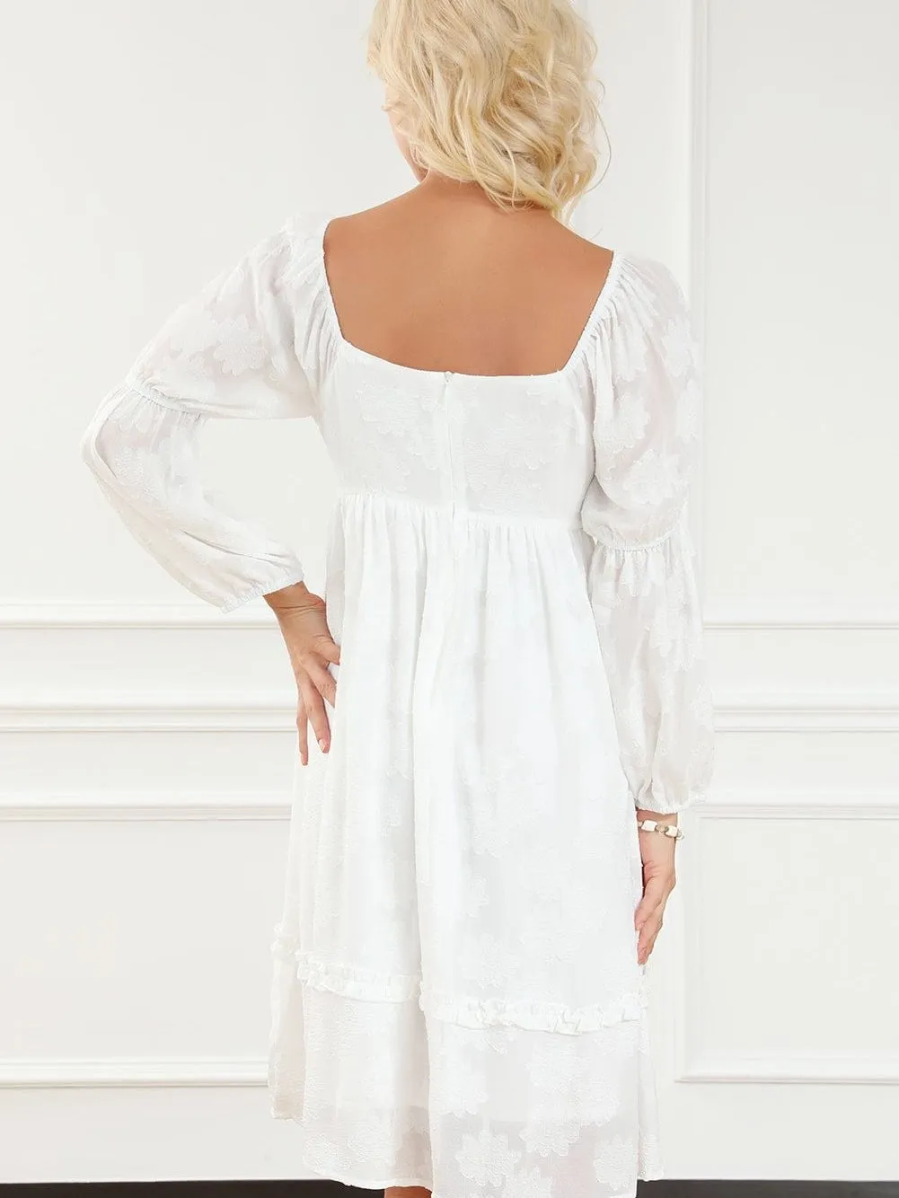 Bohemian White Mini Dress