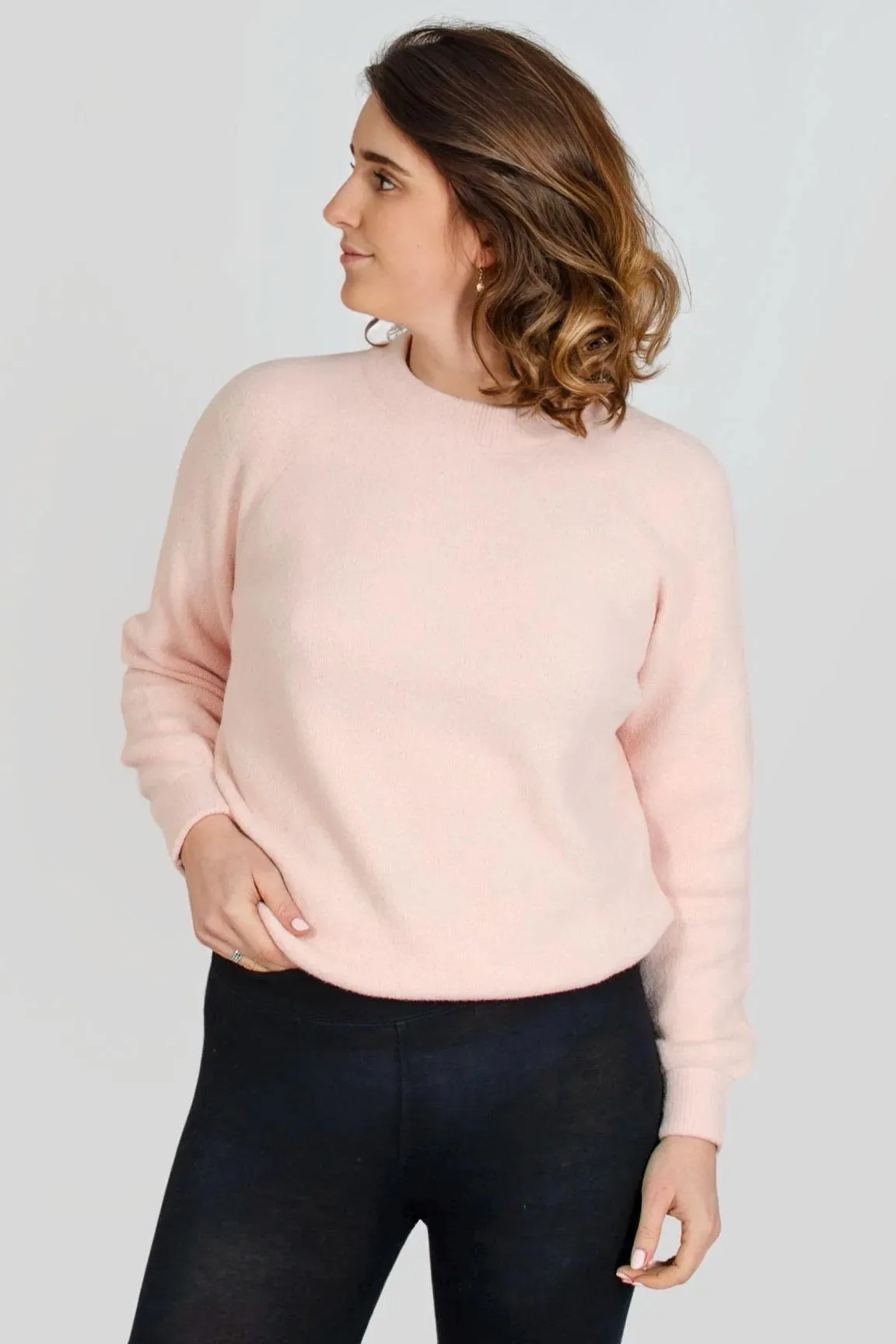 Boucle Knit Crew Neck Jumper