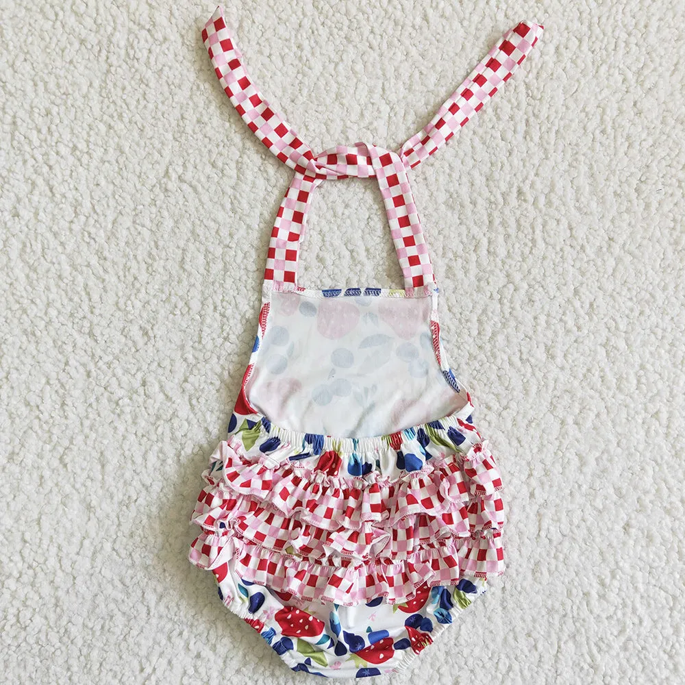 Boutique Baby Girls Rompers Strawberry Baby Kids Clothes Romper A15-3